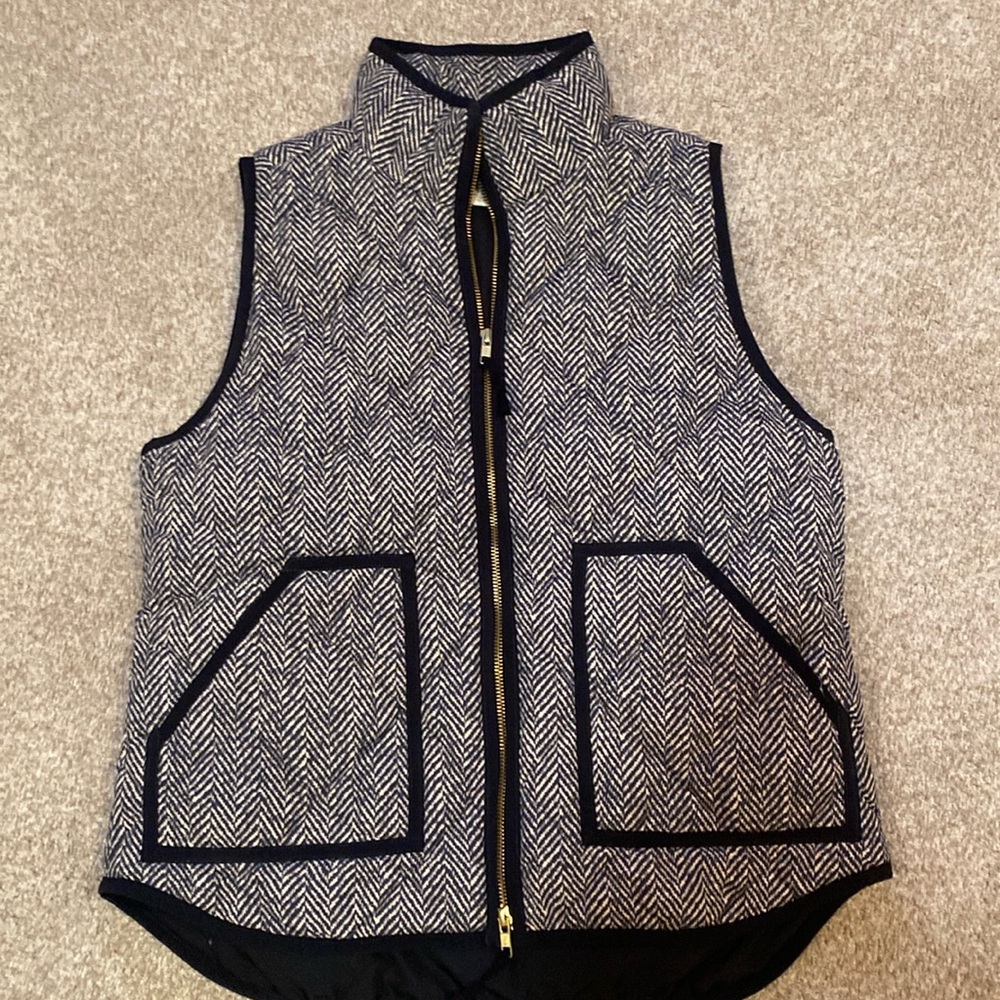 J Crew herringbone vest